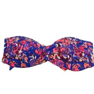“4 for 20” H&M Floral womens strapless bikini top